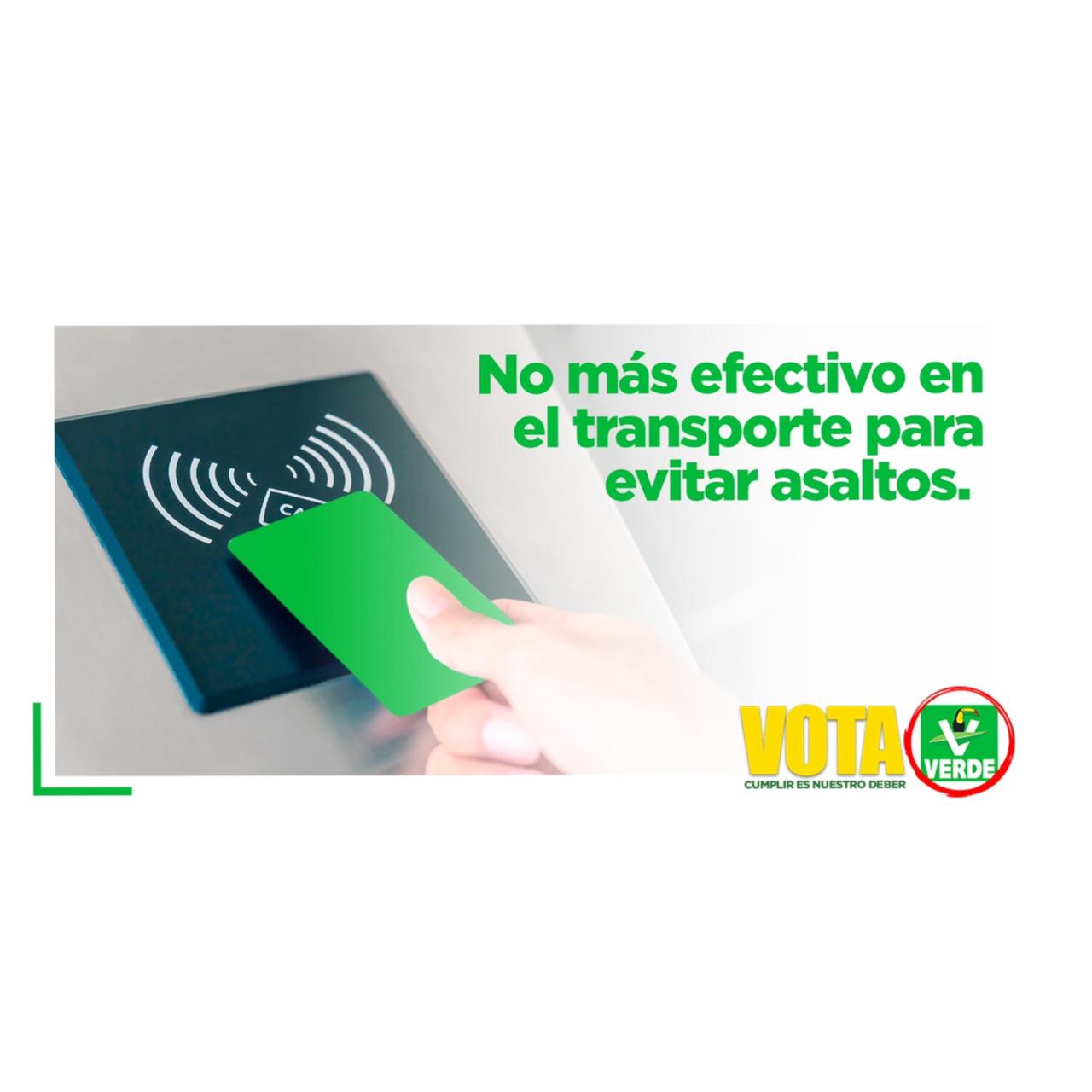 NO MÁS EFECTIVO EN EL TRANSPORTE PARA EVITAR ASALTOS, PROPONE EL PARTIDO VERDE