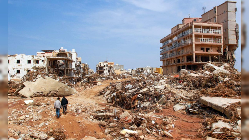 Inundaciones en Libia asciende a 11 mil 300 en Derna