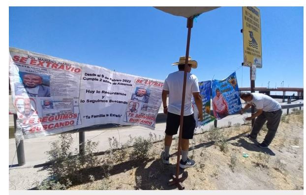 Festejan a Mariano al bordo del río Bravo; desaparecido desde 2022